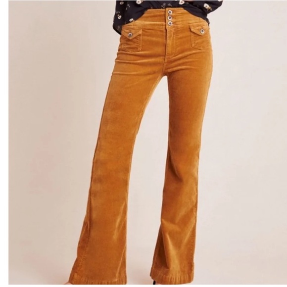 Pilcro Pants - Pilcro Golden Flare Pants